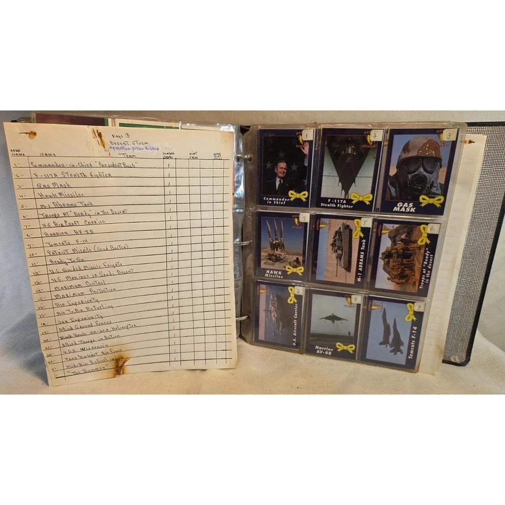 Operation Desert Storm & Desert Shield 1991 Trading‎ Cards Album